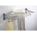 Towel Rack Shelf Chrome Towel Bar Rails Screw Wall Mounted Towel Holder in Bathroom